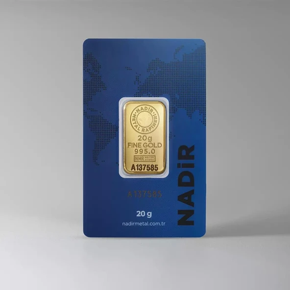 Nadir Gold 24 Ayar 20 Gram Külçe Altın