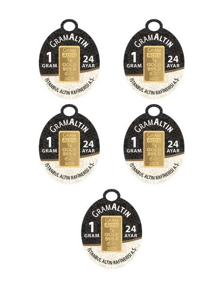 5 GRAM 24 AYAR İAR GRAMALTIN ( 1gr x 5 Adet )