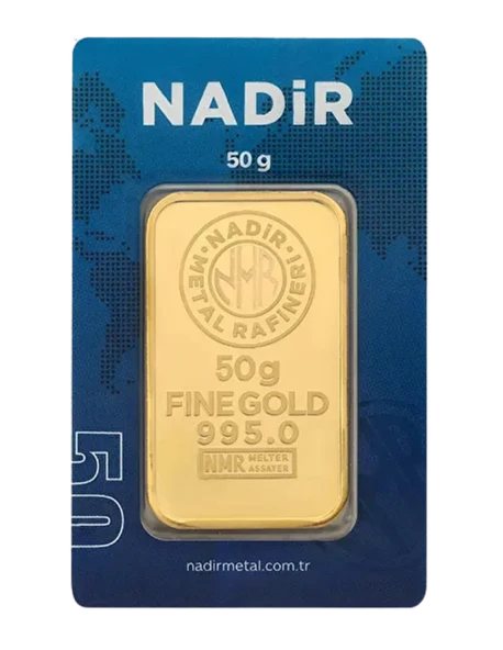 NadirGold 50 Gr Külçe Altın