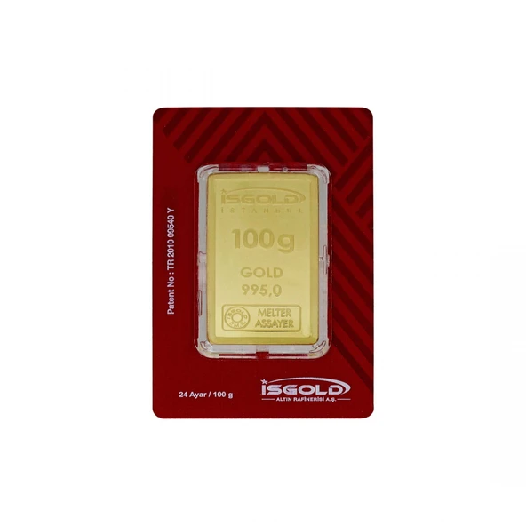 100 Gram Külçe Altın 24 Ayar