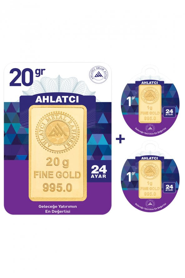 Gram Altın 24 Ayar 22 Gram Külçe Altın