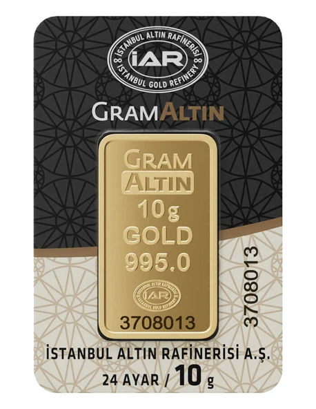 10 gr 24 Ayar İAR Gram Külçe Altın