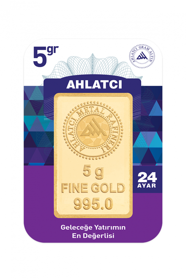 Gram Altın 24 Ayar 5 Gram Külçe Altın Ahl00004